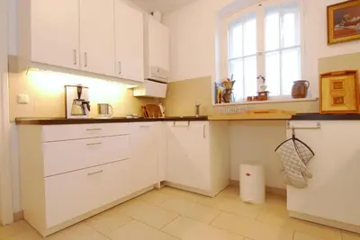 Küche/Küchenzeile in der Unterkunft Haus Dünenstrasse 19