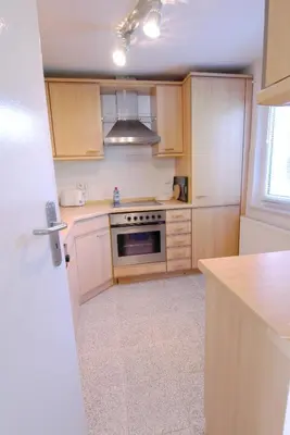 Küche/Küchenzeile in der Unterkunft Straminke 14a Haus am Strande
