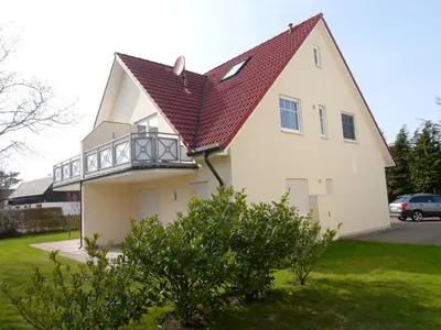 Das Gebäude in dem sich die Ferienwohnung befindet