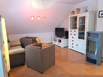 TV/Unterhaltungsangebot in der Unterkunft Birkmaase 10 Wohnung Ostseestern