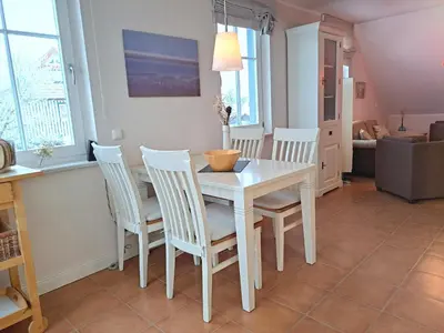 Küche/Küchenzeile in der Unterkunft Birkmaase 10 Wohnung Ostseestern