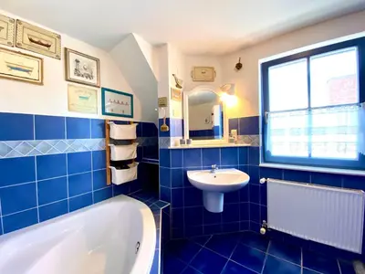 Ein Badezimmer in der Unterkunft Heideweg 10a Haus Thea Luise