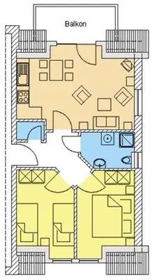 Grundriss der Unterkunft Glebbe 17 Wohnung 4