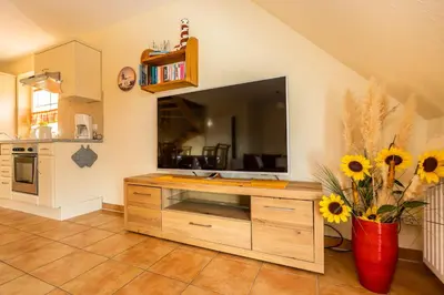 Küche/Küchenzeile in der Unterkunft Neue Reihe 17 Wohnung Leuchtturm