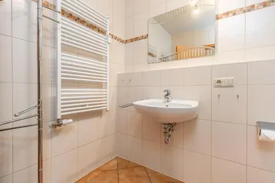 Ein Badezimmer in der Unterkunft Hafenstrasse 28 Wohnung 2 Stadtgeflüster