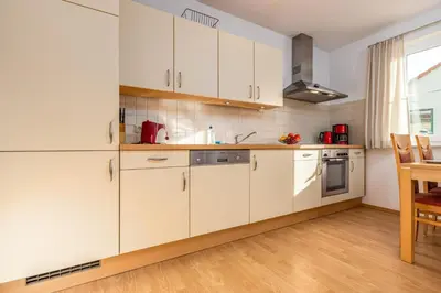 Küche/Küchenzeile in der Unterkunft Hafenstrasse 28 Wohnung 2 Stadtgeflüster