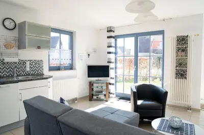 Küche/Küchenzeile in der Unterkunft Wiesenstraße 23 Haus Hansi