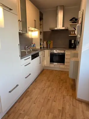 Küche/Küchenzeile in der Unterkunft Friedenstraße 5 Wohnung Rotbuche