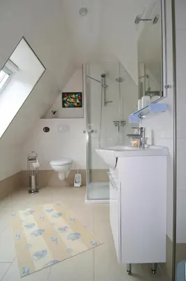 Ein Badezimmer in der Unterkunft Kirchweg 14 Hus Pila