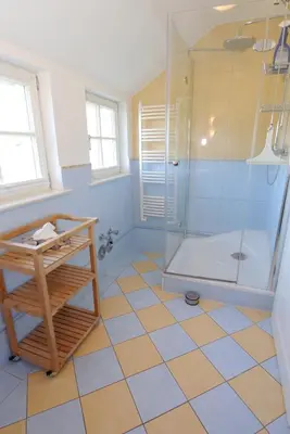 Ein Badezimmer in der Unterkunft Müggenburger Weg 35 Wohnung oben rechts