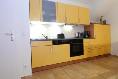 Küche/Küchenzeile in der Unterkunft Neue Reihe 17 Wohnung 4