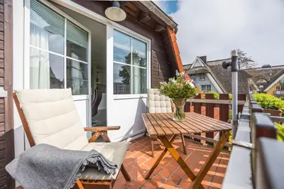 Ein Balkon oder eine Terrasse in der Unterkunft Martha-Muller-Grählert-Weg 6 Wohnung 8