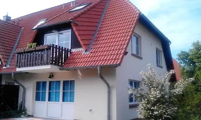 Das Gebäude in dem sich die Ferienwohnung befindet