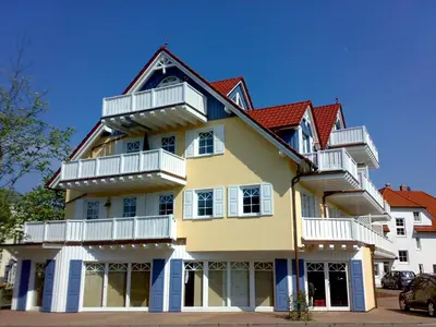 Das Gebäude in dem sich die Ferienwohnung befindet