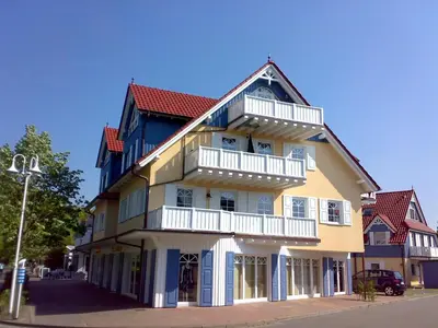 Das Gebäude in dem sich die Ferienwohnung befindet