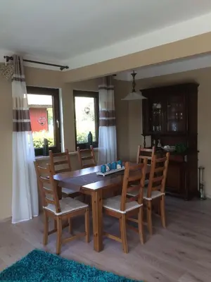 Ein Sitzbereich in der Unterkunft Ferienapartment Kleist