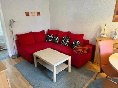 Ein Sitzbereich in der Unterkunft Haus Sonnenschein in Zingst