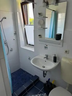 Ein Badezimmer in der Unterkunft Haus Sonnenschein in Zingst