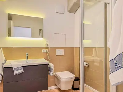 Ein Badezimmer in der Unterkunft Speicherresidenz App 2 3 - Wasserblick