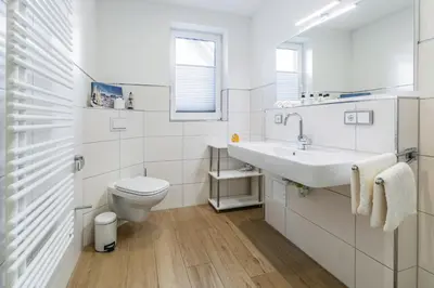 Ein Badezimmer in der Unterkunft Rosenberg 41 Suite Möwe