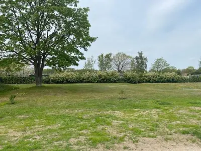 Ein Garten an der Unterkunft Ferienwohnung Ostseestille am Bodden mit Kamin