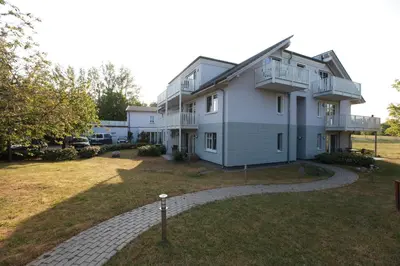 Das Gebäude in dem sich die Ferienwohnung befindet