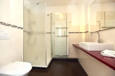 Ein Badezimmer in der Unterkunft Apartment Saatmann Komfort 10