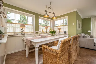 Ein Sitzbereich in der Unterkunft Müggenburger Weg 38 Haus Küselwind