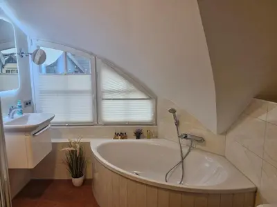 Ein Badezimmer in der Unterkunft Rosenbergperle - 300m zum Strand