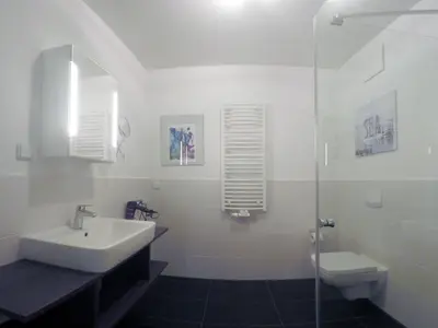 Ein Badezimmer in der Unterkunft Meer36 App36