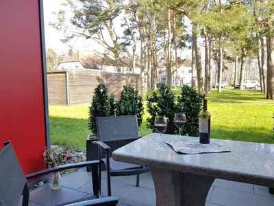 Ein Garten an der Unterkunft Meer36 App36