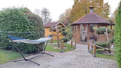 Ein Garten an der Unterkunft Ferienwohnung Astrid