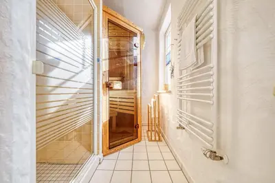 Ein Badezimmer in der Unterkunft Haus Arielle