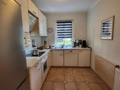 Küche/Küchenzeile in der Unterkunft Ferienwohnung Vera