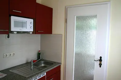 Küche/Küchenzeile in der Unterkunft Haus Eichendorff