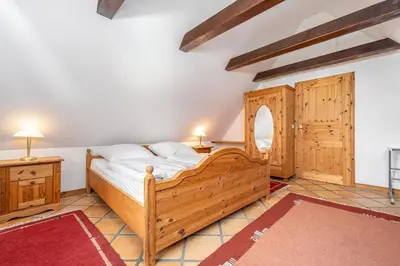 Ein Bett oder Betten in einem Zimmer der Unterkunft Ferienhaus Urlaubshus
