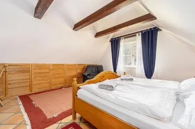 Ein Bett oder Betten in einem Zimmer der Unterkunft Ferienhaus Urlaubshus