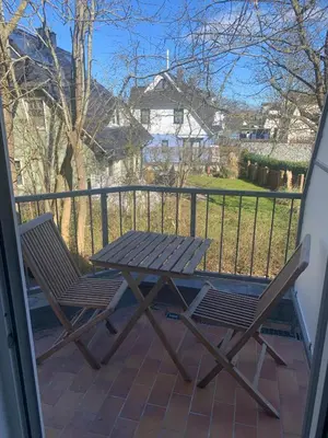Ein allgemeiner Bergblick oder ein Berglick von der Ferienwohnung aus