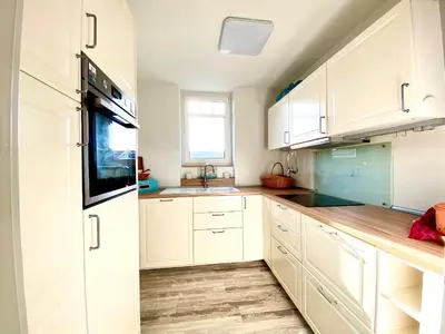Küche/Küchenzeile in der Unterkunft Hafenstraße 39 Wohnung 12