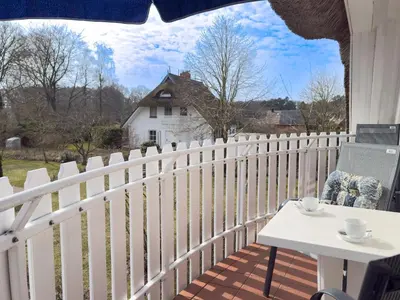 Ein Balkon oder eine Terrasse in der Unterkunft Santa Karina - Maisonette mit Südwestbalkon