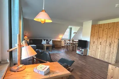 Ein Sitzbereich in der Unterkunft Resi I7