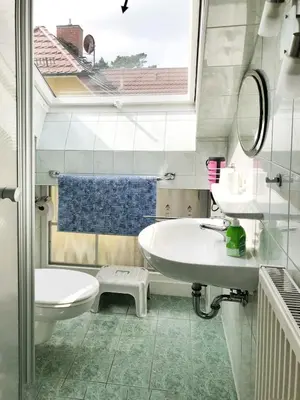 Ein Badezimmer in der Unterkunft Ferienwohnungen Fründt