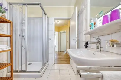 Ein Badezimmer in der Unterkunft Störtebeckerstraße 14 - Wohnung 6