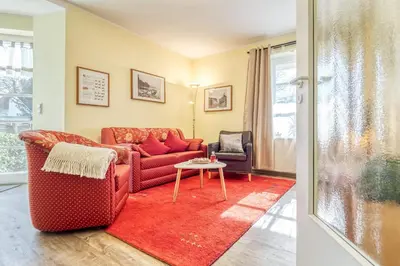 Ein Sitzbereich in der Unterkunft Störtebeckerstraße 14 - Wohnung 6
