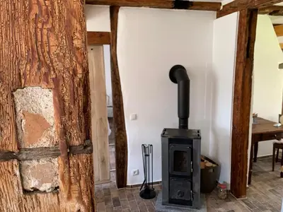 Grundriss der Unterkunft Historisches Bauernhaus für 8 Personen mit Luxus und Natur auf 2 Etagen ideal für Familien und Hunde 2500m2 eingezäunt an der Ostsee
