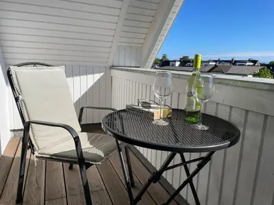 Ein Balkon oder eine Terrasse in der Unterkunft Whg 07 - Mare