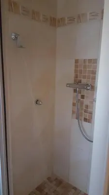 Ein Badezimmer in der Unterkunft Gelbes Haus Pruchten - Ostseeurlaub bei Freunden