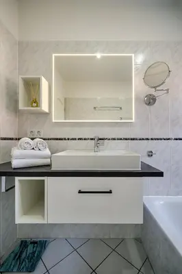 Ein Badezimmer in der Unterkunft Mühlenpark 1 Mühlenpark Haus 5 Wo 19