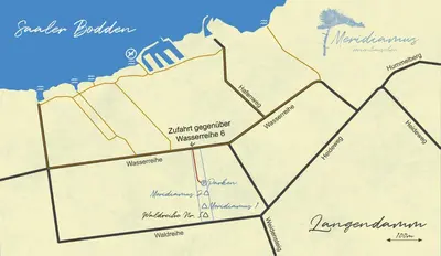 Grundriss der Unterkunft Meridiamus 2 - Ferienhäuschen in Boddennähe
