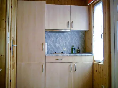 Küche/Küchenzeile in der Unterkunft Bungalow am Waldrand